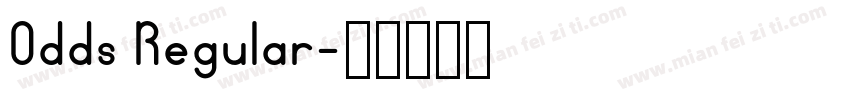 Odds Regular字体转换